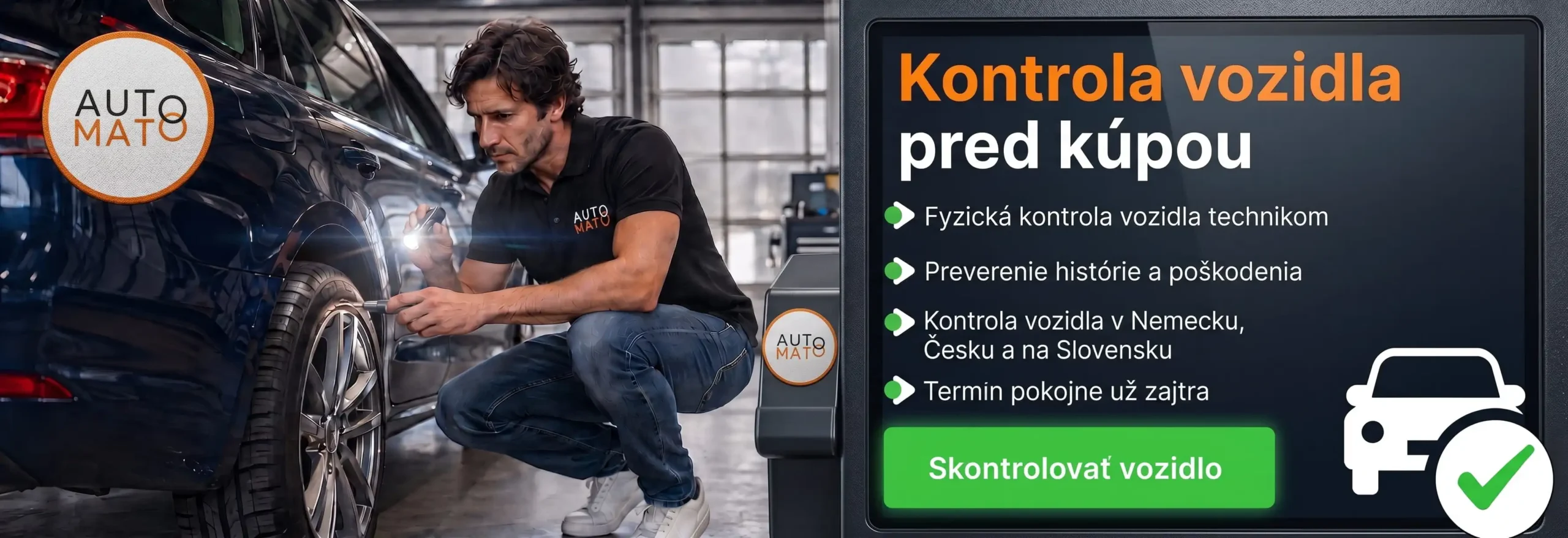 Kontrola auta pred kúpou v Nemecku